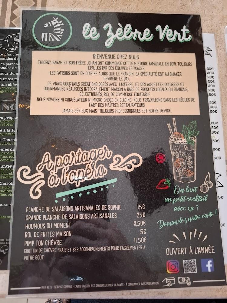 Le Zebre Vert - Menu Image 4